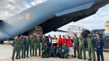 World News | India's Second Tranche of Humanitarian Aid for Palestine Arrives in Egypt