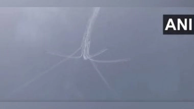 India News | IAF's Surya Kiran Aerobatic Team Conducted Air Show over Narendra Modi Stadium Before WC Final