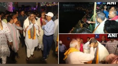 India News | Union Minister Dharmendra Pradhan Takes Part in Chhath Puja Celebrations in Odisha's Sambalpur District
