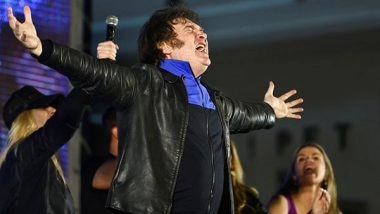 World News | Far-right Javier Milei Wins Argentina Presidential Polls Amid Inflation Rage