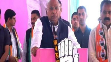 India News | Congress Chief Kharge Announces 7 Guarantees for Economic Empowerment in Rajasthan Ahead of Assembly Polls
