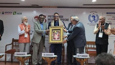 Business News | JGU Vice Chancellor Prof. (Dr.) C. Raj Kumar Receives the Inaugural Dr. Pritam Singh Transformational Leader Award 2023