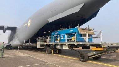 India News | Silkyara Tunnel Collapse: IAF Airlifts Another 36 Tonnes of Critical Equipment to Help in Rescue Operation