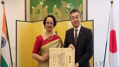 World News | Japan's Envoy Confers Foreign Minister's Commendation 2023 to Dr Alka Kumar