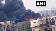 India News | West Bengal: Fire Breaks out at Plastic Factory in Howrah