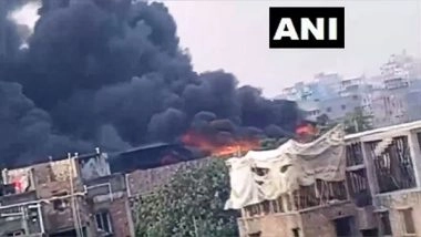 India News | West Bengal: Fire Breaks out at Plastic Factory in Howrah