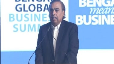Business News | Reliance Industries to Invest Additional Rs 20,000-cr in West Bengal in Three Years: Mukesh Ambani