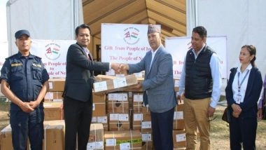 World News | India Sends Fourth Tranche of Earthquake Relief Items to Nepal