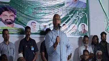 India News | Telangana Polls: Owaisi Goes After BRS, Congress Candidates for Jubilee Hills