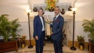 World News | Australian Foreign Minister Gifts Bat Made from Kashmiri Willow to Jaishankar