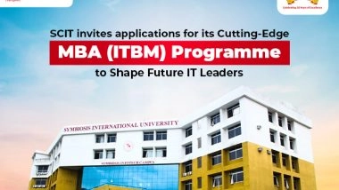 Business News | SCIT Invites Application for Its Cutting-Edge MBA (ITBM) Programme to Shape Future IT Leaders