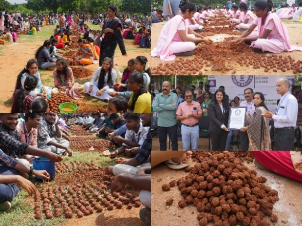 Business News | Seeding Tomorrow: SRM's Historic Elite World Records in Seed Ball Making - Vimarsana News