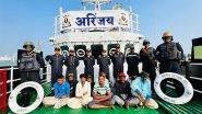 Indian Coast Guard Ship Arinjay Apprehends Pakistani Fishing Boat in Arabian Sea With 13 Crew Members