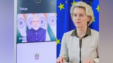 World News | EU Chief Congratulates PM Modi for Successful Indian G20 Presidency