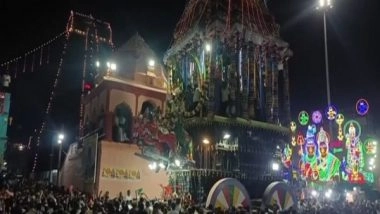 India News | Tamil Nadu: Devotees Throng Karthigai Deepam Pancha Ratham Festival in Thiruvannamalai