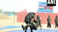 India News | Indian Troops Showcase Army Martial Arts Routine During Mitra Shakti Exercise with Sri Lanka