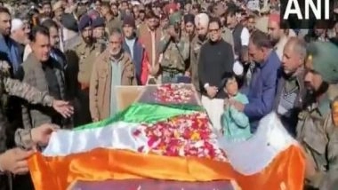 India News | Rajouri Encounter: Havildar Majid Accorded Farewell in Poonch