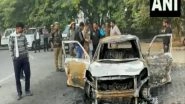 India News | Uttar Pradesh: Car Catches Fire in Noida, Two Charred to Death