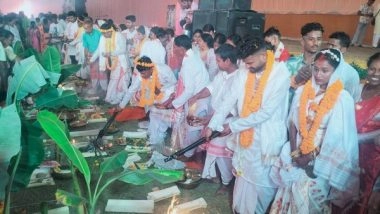 India News | Assam: Mass Wedding Held in Nalbari in Line with PM Modi's Vision of 'Beti Bachao Beti Padhao'