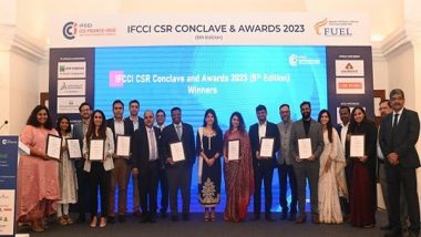 Business News | IFCCI Awards Best CSR Projects of Indo-French Companies, Celebrates 10 Years of the CSR Act at Its 5th Edition of the CSR Conclave & Awards