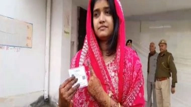 India News | Rajasthan Assembly Elections: Rukhsar Khan Casts Her First Vote Before Her Wedding