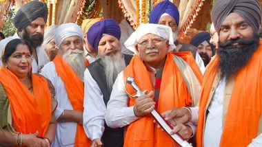 India News | Haryana CM Participates in Nagar Kirtan in Karnal Ahead of Prakash Utsav