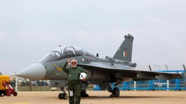 India News | PM Modi Flies in Indigenously Designed, Manufactured Twin-seater Fighter Aircraft LCA Tejas