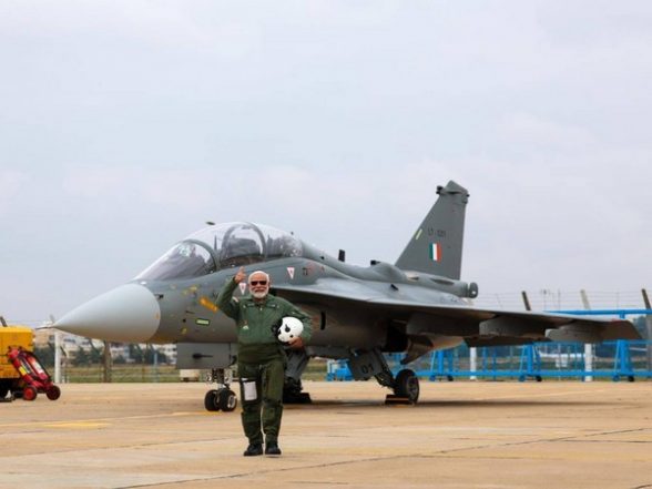 India News | PM Modi Flies in Indigenously Designed, Manufactured Twin-seater Fighter Aircraft LCA Tejas - Vimarsana News
