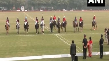 Sports News | Droupadi Murmu Watches President's Polo Cup Exhibition Cup Match in Delhi