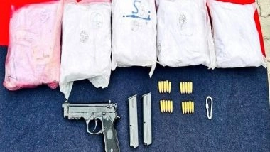 India News | BSF Punjab Frontier Intercepts Pakistani Drone, Pistol and 5.240 Kg Heroin Recovered
