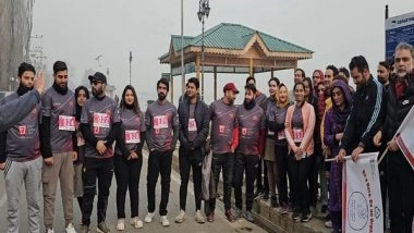 India News | J-K: Dal Lake Half Marathon Organised for Awareness on Organ Donation and Physical Fitness in Srinagar