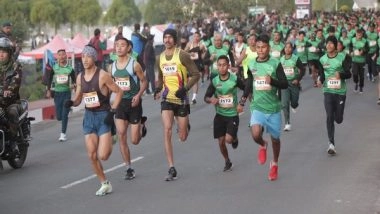 India News | Assam Rifle Conducts Third Edition of Half Marathon in Shillong