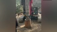 India News | Vertical Drilling of Uttarkashi Tunnel Begins to Rescue 41 Trapped Workers; Rescuers Make 17-metre Progress