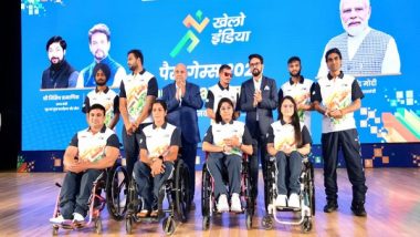 Sports News | Sports Minister Anurag Thakur Launches Khelo India Para Games 2023 Mascot Ujjwala and Logo