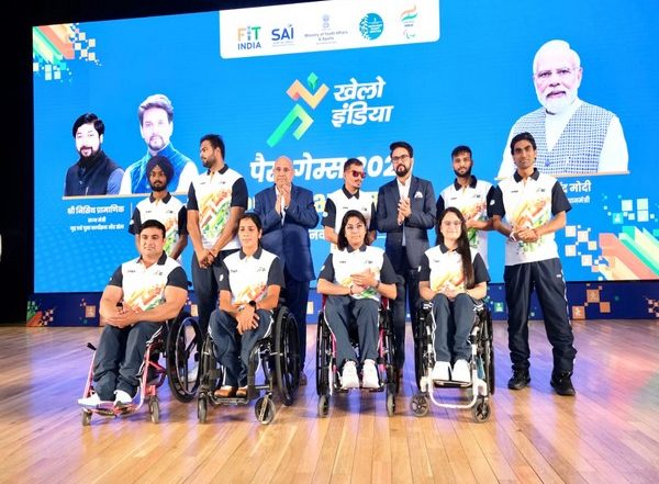 Sports News | Sports Minister Anurag Thakur Launches Khelo India Para Games 2023 Mascot Ujjwala and Logo