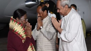 India News | President Droupadi Murmu Arrives in Bhubaneswar for 2-day Visit to Odisha