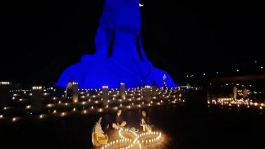 India News | Tamil Nadu: Bright Lamps Light Up Isha Ashram on Karthigai Deepam Festival