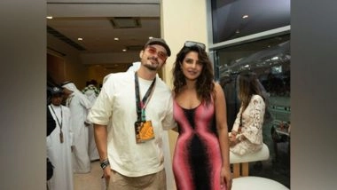 Business News | Global Sensation Priyanka Chopra Jonas and Hollywood's Orlando Bloom Spotted at the Formula 1 Etihad Airways Abu Dhabi Grand Prix 2023