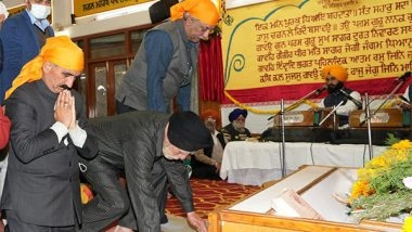India News | Himachal CM Sukhwinder Singh Sukhu Appeals People to Follow Guru Nanak Dev's Preachings