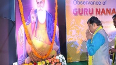 India News | Tripura Social Welfare Minister Pays Tribute to Guru Nanak on Birth Anniversary