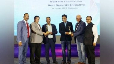 Business News | Bharat Co-operative Bank (Mumbai) Ltd. Wins an Eminent Award for Best Security Initiative at the 17th ANCBS by NAFCUB and Banking Frontiers
