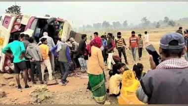 India News | 2 Killed, Several Injured After Passenger Bus Overturns in MP's Panna