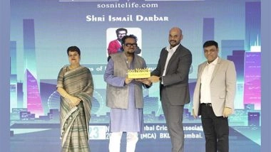 Business News | Ismail Darbar Was Honoured for 25 Years of Excellence in Music Industry at SoS Nitelife Excellence Awards 2023 by Major Royden D'Souza