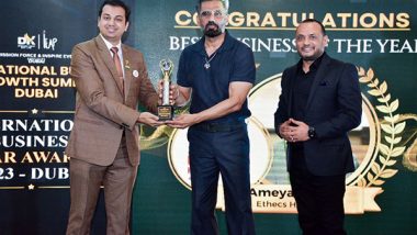 Business News | Pune Based Eminent Travel Company 'Ethecs Holidays' Sweep Awards in Dubai