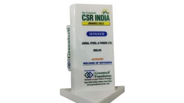 Business News | Jindal Steel & Power Wins Prestigious Greentech CSR India Award 2023