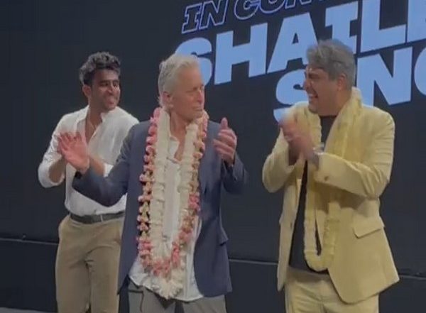 IFF1 2023: Michael Douglas Grooves to RRR Song 'Naatu Naatu' at the Event (Watch Video)