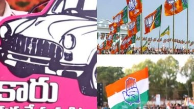 India News | Campaigning Ends for Telangana; KCR Seeks to Create History as BJP Guns for His Ouster, Congress Sees Momentum in Its Favour