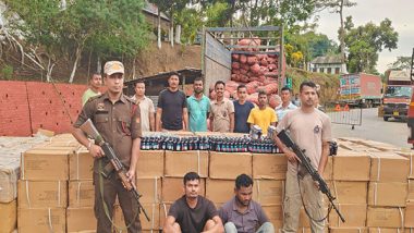 India News | 40,000 Bottles of Cough Syrup Worth over Rs 2 Crore Seized from Truck Along Assam-Tripura Border