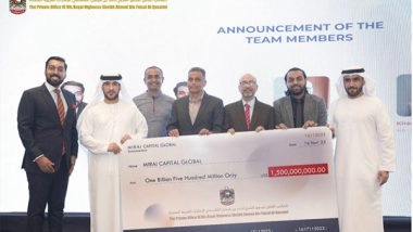 Business News | MIRAI JMAC and the Royal Family Office of UAE Form MIRAI Capital Global, Launching a USD 1.5 Billion Investment Fund for the ASIA-USA-UAE Corridor