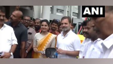 India News | Kerala: Rahul Gandhi Flags off Ambulance of Wayanad Medical College in Kalpett